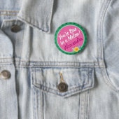 Badge Rond 5 Cm Pink & Green Watermelon Tropon (En situation)