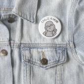 Badge Rond 5 Cm Pinkoro Jizo (En situation)