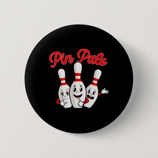 Badge Rond 5 Cm Pins - Bowling Bowling (Devant)
