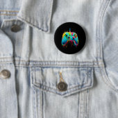 Badge Rond 5 Cm Pion pour graphisme de jeu de jeu vidéo (En situation)