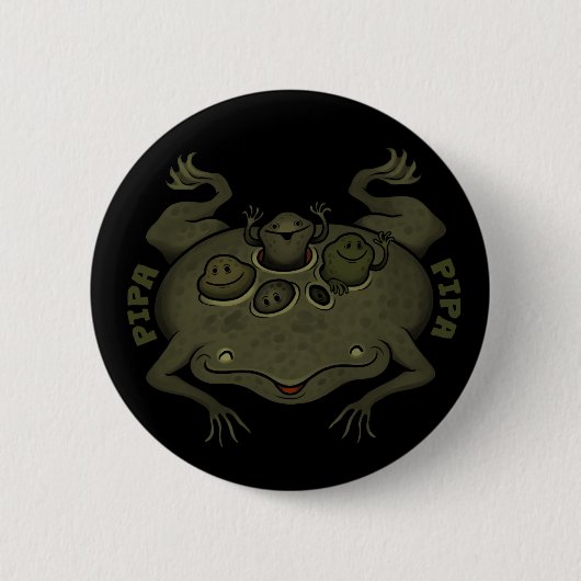 Badge Rond 5 Cm Pipa de Pipa (crapaud de Surinam) (Devant)