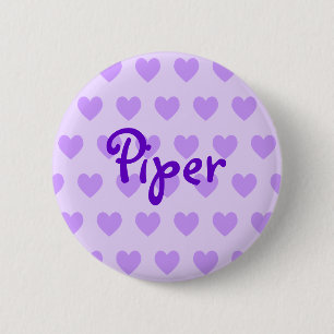Badge Rond 5 Cm Piper en violet