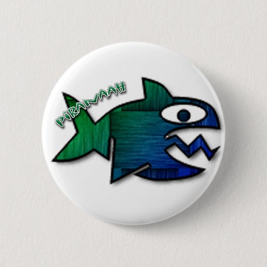 Badge Rond 5 Cm Piranaah (Devant)