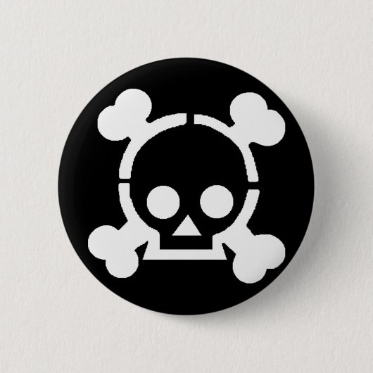 Badge Rond 5 Cm Pirate ! (Devant)