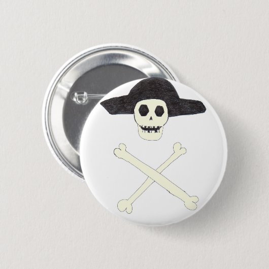 Badge Rond 5 Cm pirate (Devant & derrière)