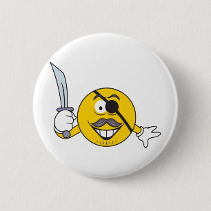 Badge Rond 5 Cm Pirate