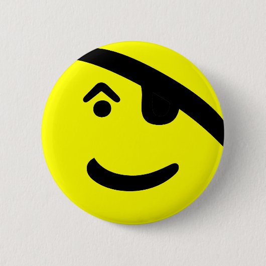 Badge Rond 5 Cm Pirate (Devant)