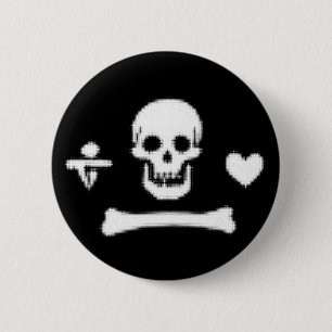 Badge Rond 5 Cm Pirate