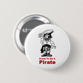 Badge Rond 5 Cm Pirate (Devant & derrière)