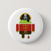 Badge Rond 5 Cm Pirate androïde - Andy (Devant)