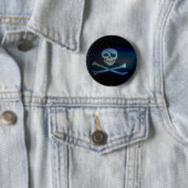 Badge Rond 5 Cm Pirate - bouton (En situation)