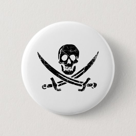 Badge Rond 5 Cm Pirate cross (Devant)