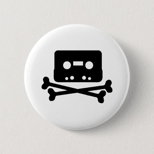 Badge Rond 5 Cm Pirate de bande de mélange (Devant)