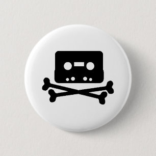 Badge Rond 5 Cm Pirate de bande de mélange
