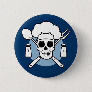 Badge Rond 5 Cm Pirate de chef