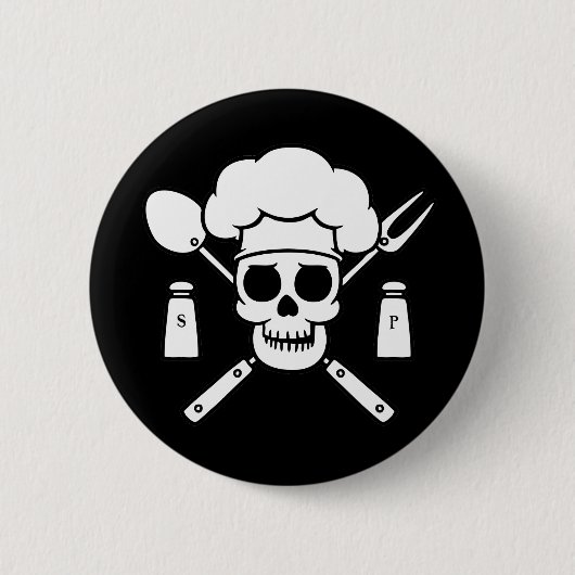 Badge Rond 5 Cm Pirate de chef (Devant)