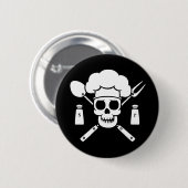 Badge Rond 5 Cm Pirate de chef (Devant & derrière)