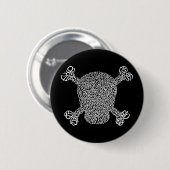 Badge Rond 5 Cm Pirate de pi (Devant & derrière)