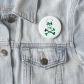 Badge Rond 5 Cm Pirate du jour de St Patrick (En situation)