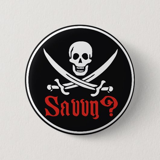 Badge Rond 5 Cm Pirate intuitif (Devant)