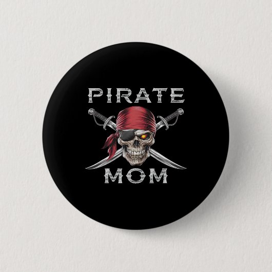 Badge Rond 5 Cm Pirate Maman (Devant)