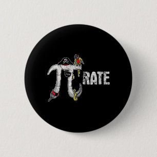 Badge Rond 5 Cm Pirate Pi Day Pirate Love Pi Day Tee