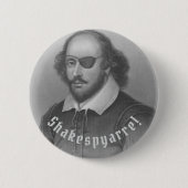 Badge Rond 5 Cm Pirate Shakespeare - (Devant)