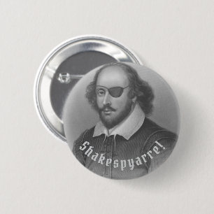 Badge Rond 5 Cm Pirate Shakespeare -