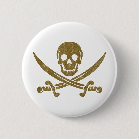 Badge Rond 5 Cm Pirate Vintage (Devant)