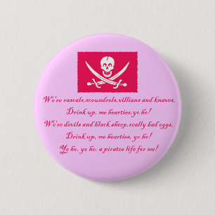 Badge Rond 5 Cm PirateLife, bouton