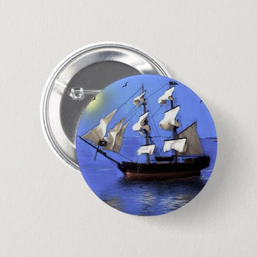 Badge Rond 5 Cm Pirates (Devant & derrière)