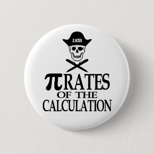 Badge Rond 5 Cm Pirates du calcul