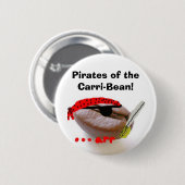 Badge Rond 5 Cm Pirates du Carri-Haricot ! (Devant & derrière)
