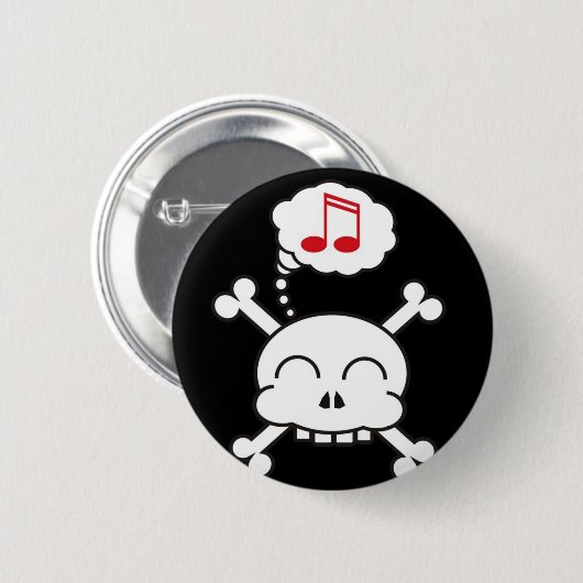Badge Rond 5 Cm pirates R heureux (Devant & derrière)