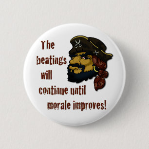 Badge Rond 5 Cm Pirates RULE!