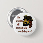 Badge Rond 5 Cm Pirates RULE! (Devant & derrière)