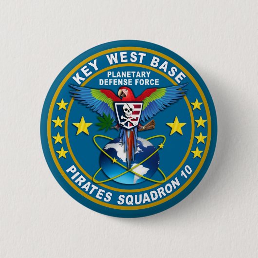 Badge Rond 5 Cm Pirates Squadron (Devant)
