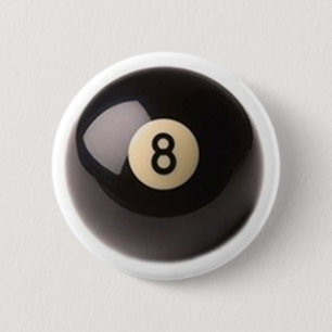 Badge Rond 5 Cm piscine huit de 8 boules