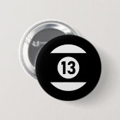 Badge Rond 5 Cm Piscine Ll 13 Billiards Correspondants Cadeau Easy (Devant & derrière)