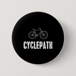 Badge Rond 5 Cm Piste cyclable Vélo drôle VTT Cyclistes