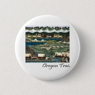 Badge Rond 5 Cm Piste de l'Oregon