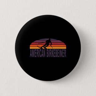 Badge Rond 5 Cm Piste de ski de fond American Birkebeiner Wisco