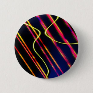 Badge Rond 5 Cm Pistes de lumière UFO