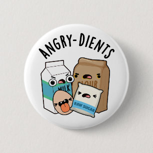 Badge Rond 5 Cm Pistolet à cuisson amusant pour les dients en colè