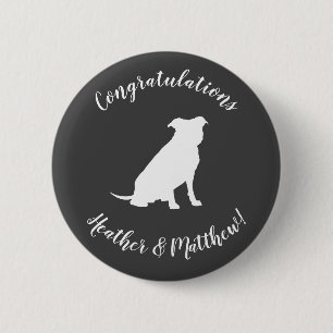 Badge Rond 5 Cm Pit Bull Dog Baby shower Sexe Neutre