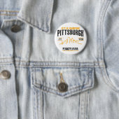 Badge Rond 5 Cm Pittsburgh (En situation)