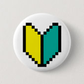 Badge Rond 5 Cm Pixel 8 bits Wakaba / Mark Shoshinsha (Devant)