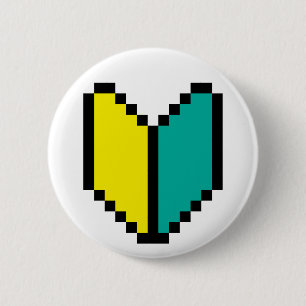Badge Rond 5 Cm Pixel 8 bits Wakaba / Mark Shoshinsha