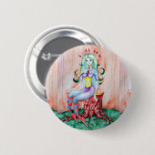 Badge Rond 5 Cm Pixie Imaginaire Fairy Thunder_Cove (Devant & derrière)