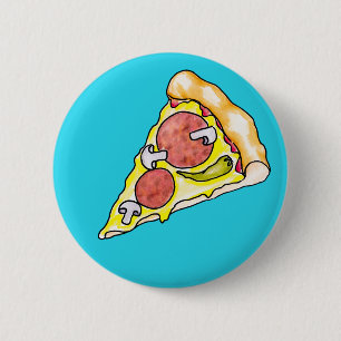 Badge Rond 5 Cm Pizza